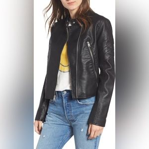 LEVI’S Faux Moto Leather Jacket / Size XL / Black